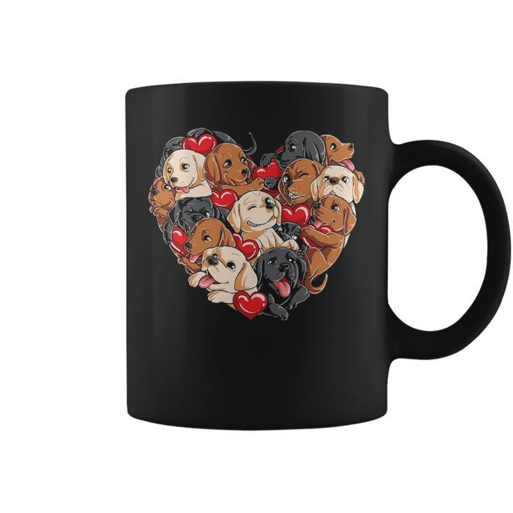Labrador Valentines Day Dog Lover Heart Men Women Love Coffee Mug