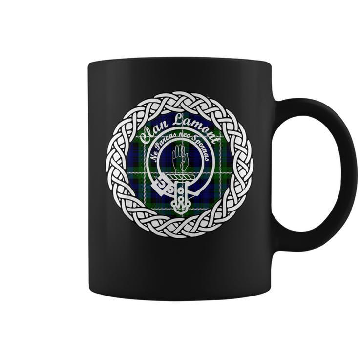 Lamont Surname Last Name Scottish Clan Tartan Badge Crest Coffee Mug