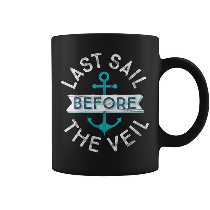 Last Sail Before The Veil Nautical Bachelorette Party Coffee Mug