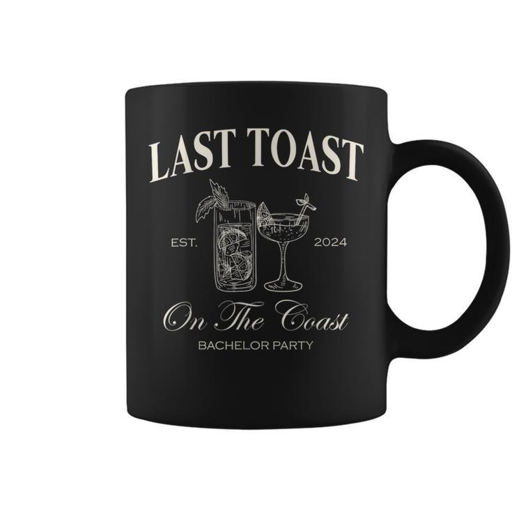 Last Toast On The Coast Bachelor Beach Bridal Party Coffee Mug
