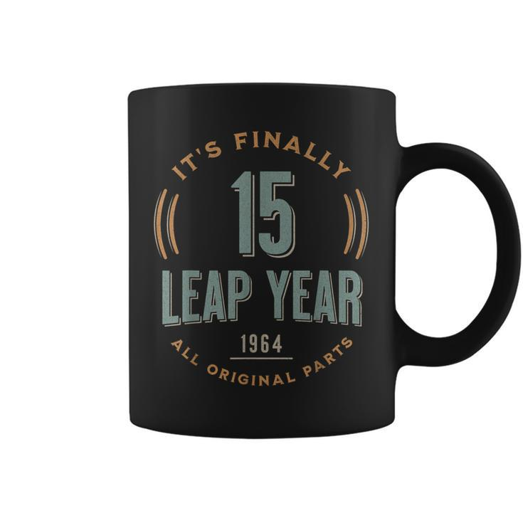 Leap Day 15 Leap Year Feb 29Th 60 Years Old Custom Birthday Coffee Mug