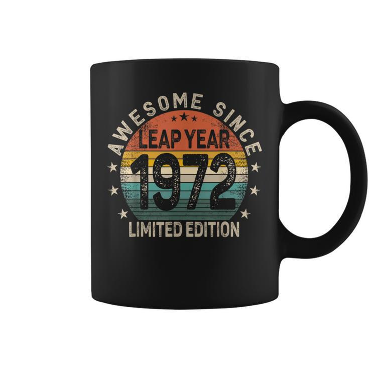 Leap Year 52Nd Birthday Awesome Since 1972 Vintage Leap Day Coffee Mug