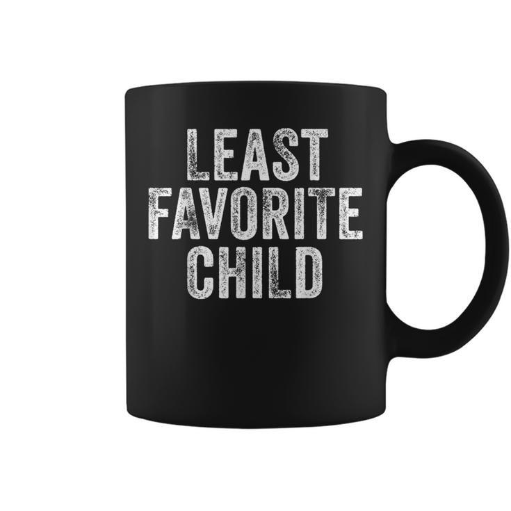 Least Favorite Child Mom Dad Son Vintage Coffee Mug