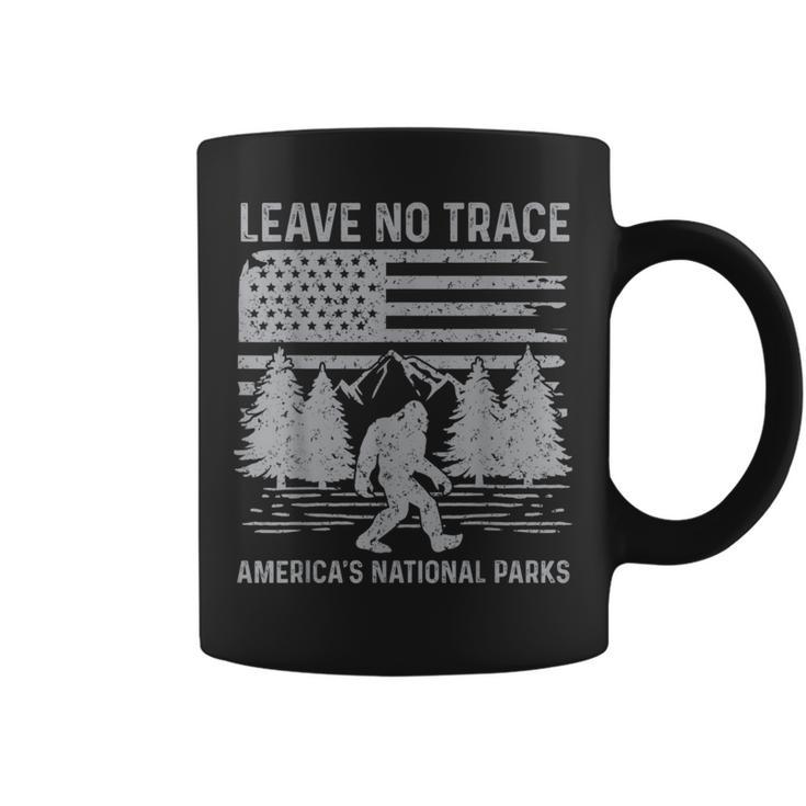 Leave No Trace America National Parks No Trace Bigfoot Coffee Mug