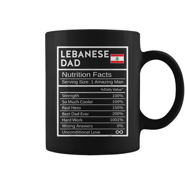 Lebanese Dad Nutrition Facts National Pride For Dad Coffee Mug