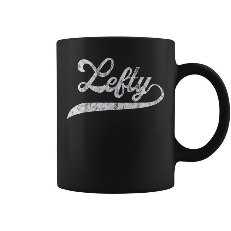 Lefty Left Handed Pride Southpaw Softball Script Coffee Mug