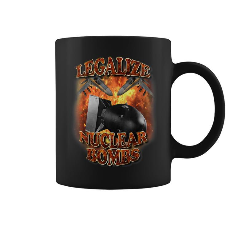 Legalize Nuclear Bombs Meme Vintage Vintage Rap Coffee Mug