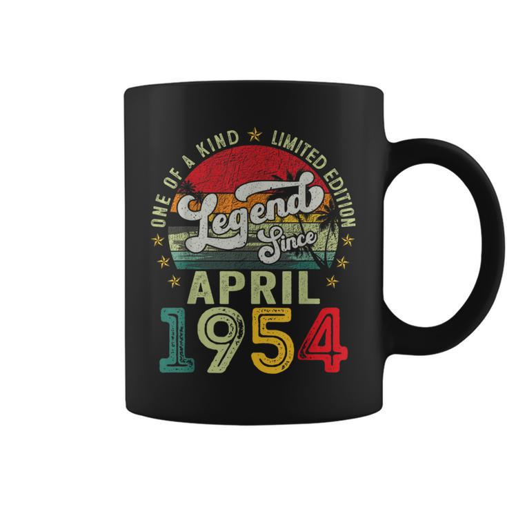 Legends Since April 1954 70 Year Old 70Th Birthday Men Coffee Mug