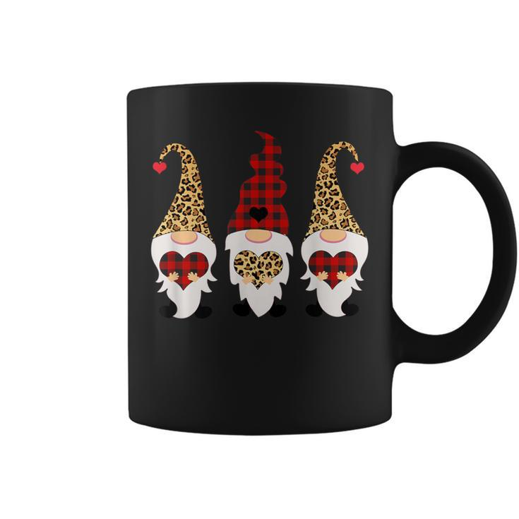 Leopard Cheetah Print Red Plaid Gnomes Coffee Mug