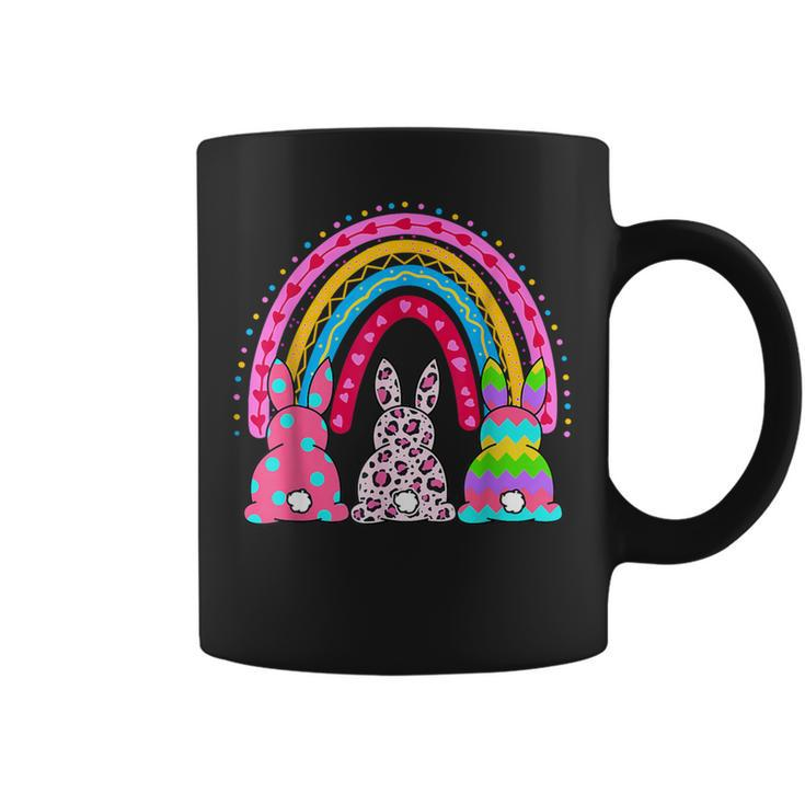 Leopard Rainbow Easter Bunny Rabbit Cute Happy Easter Coffee Mug
