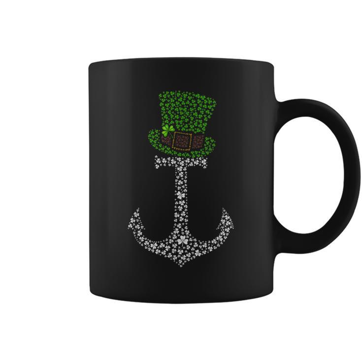 Leprechaun Anchor Shamrocks Cruise Squad St Patrick's Day Coffee Mug