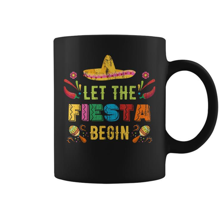 Let The Fiesta Begin Cinco De Mayo Mexican Vintage Coffee Mug