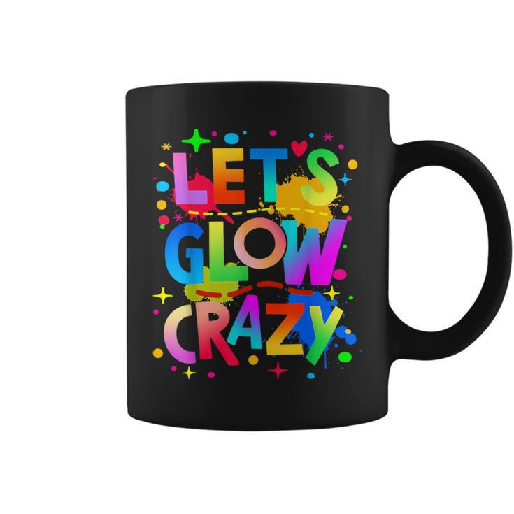 Let Glow Crazy Colorful Group Team Tie Dye Coffee Mug