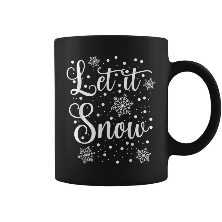 Let It Snow Christmas Pajamas Coffee Mug