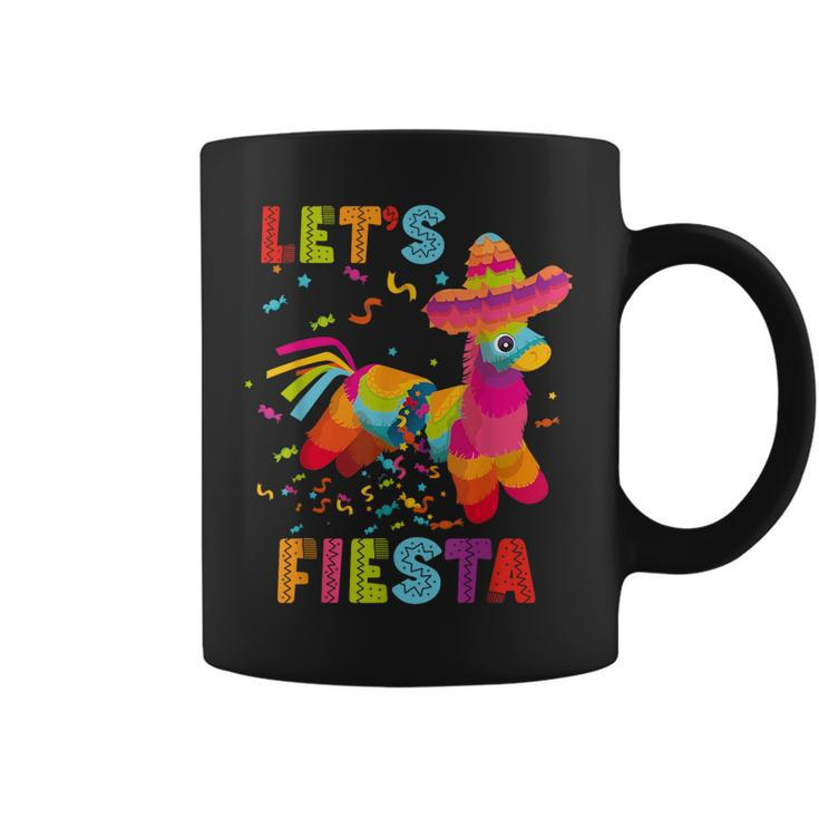 Let's Fiesta Pinata Cinco De Mayo Mexican Party Pinata Coffee Mug
