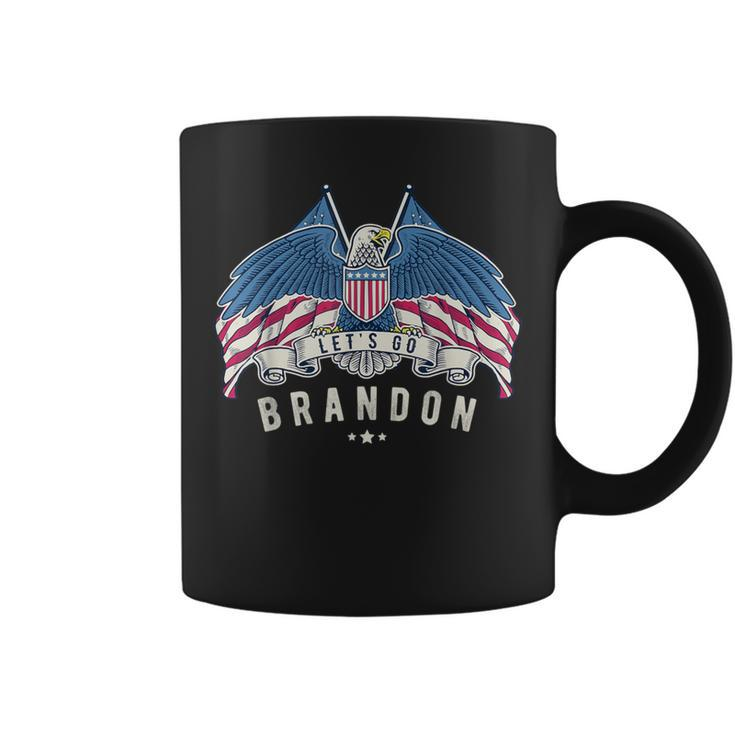 Let's Go Brandon Eagle Us Flag Conservative Idea Coffee Mug