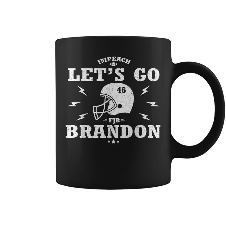Let's Go Brandon Football Helmet Conservative 46 Coffee Mug