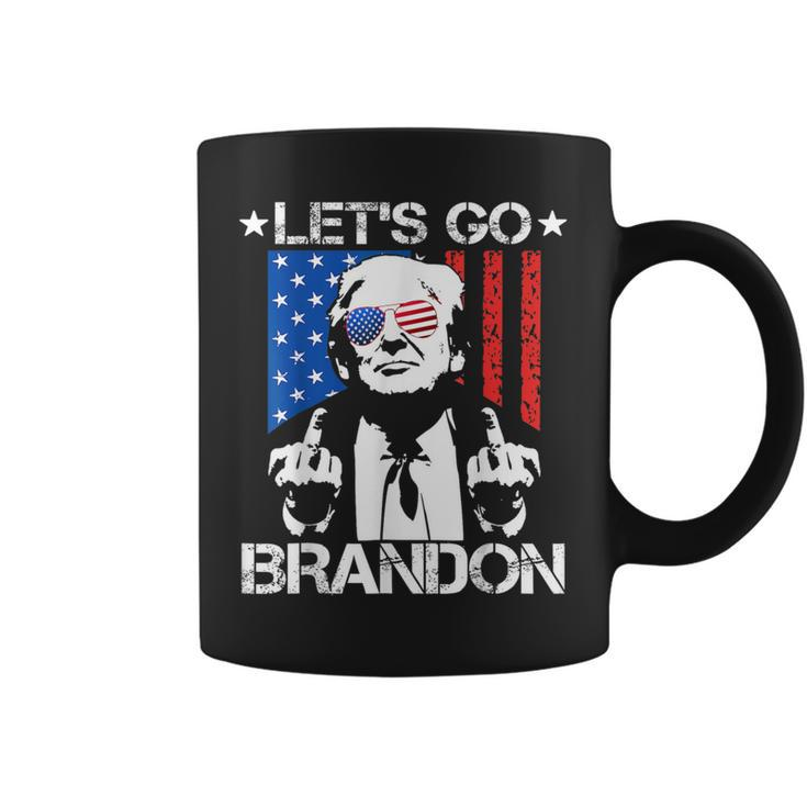 Let's Go Brandon Pro Trump 2024 Flag Anti Joe Biden Coffee Mug