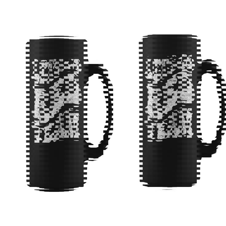 Let's Go Red Team Sports Spirit Game Football Lovers Coffee Mug