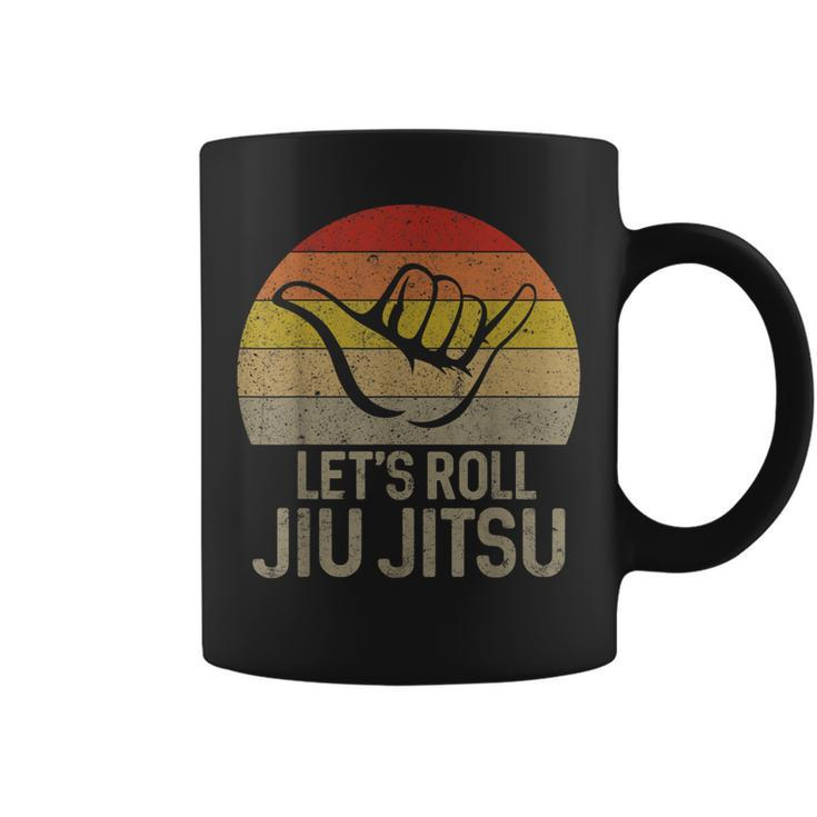 Let's Roll Jiu Jitsu Hand Brazilian Bjj Martial Arts Coffee Mug