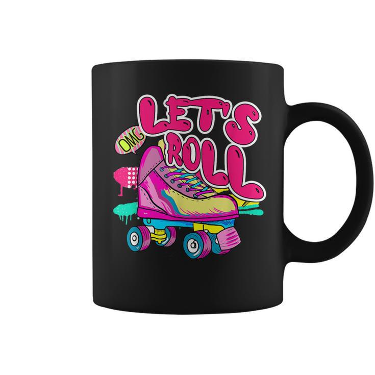 Let's Roll Unicorn Roller Skate Fun Party Girl's Coffee Mug