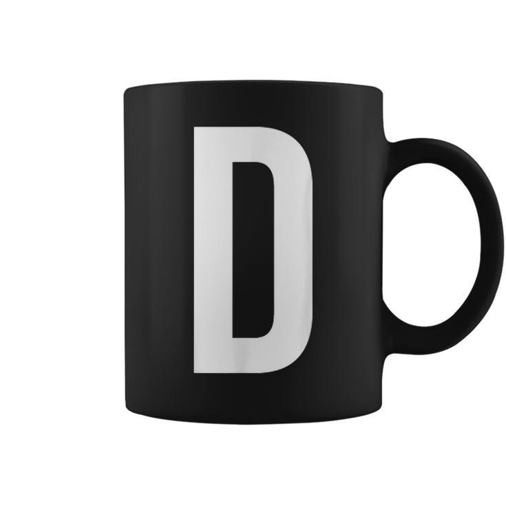 Letter D Spell Out Team Name Business Family Photo Coffee Mug