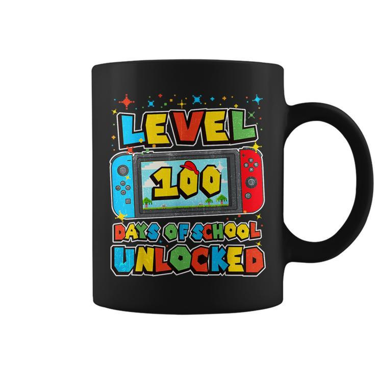 Level 100 Days Of School Unlocked Boys Gamer Video Games Coffee Mug