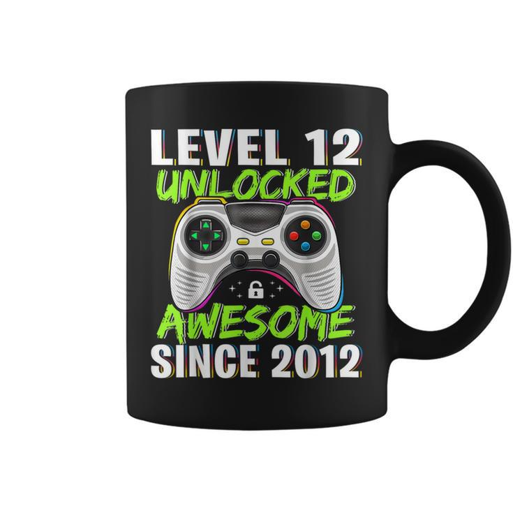 Level 12 Unlocked Awesome Since 2012 12Th Birthday Boys Coffee Mug