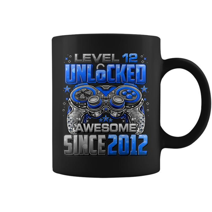 Level 12 Unlocked Awesome Since 2012 12Th Birthday Gaming Coffee Mug