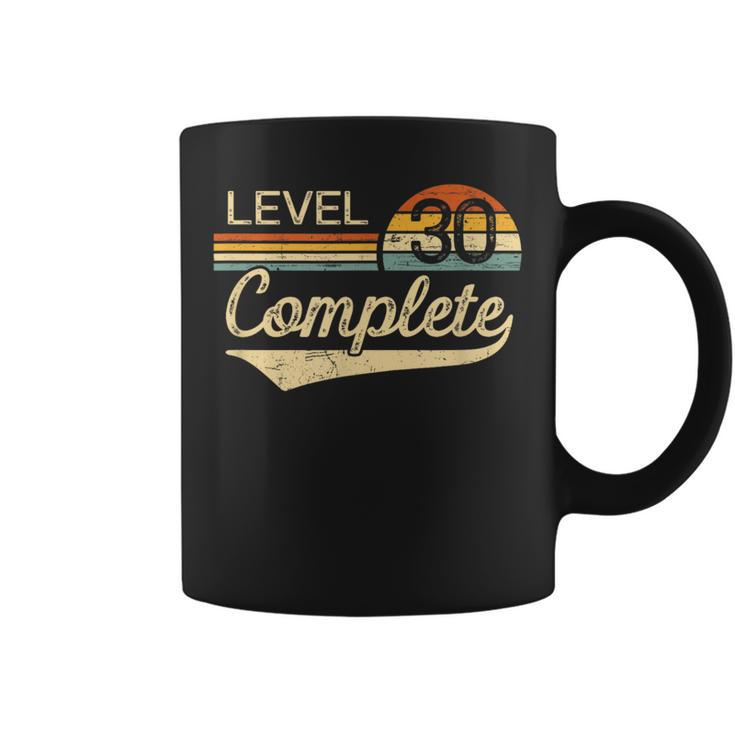 Level 30 Complete Vintage 30Th Wedding Anniversary Coffee Mug