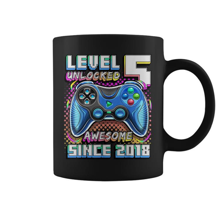 Level 5 Unlocked Awesome 2018 Video Game 5Th Birthday Coffee Mug