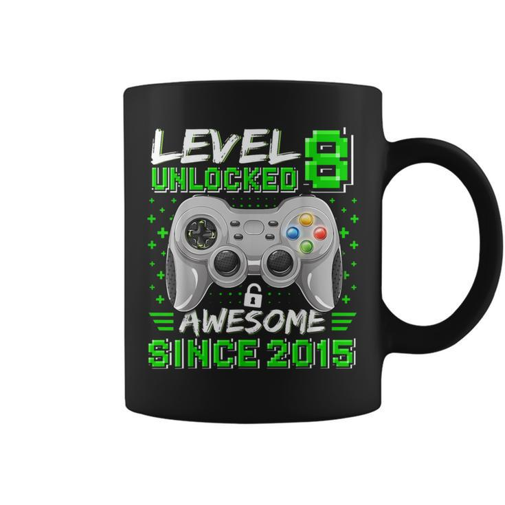 Level 8 Unlocked Awesome 2015 Video Game 8Th Birthday Gamer Coffee Mug