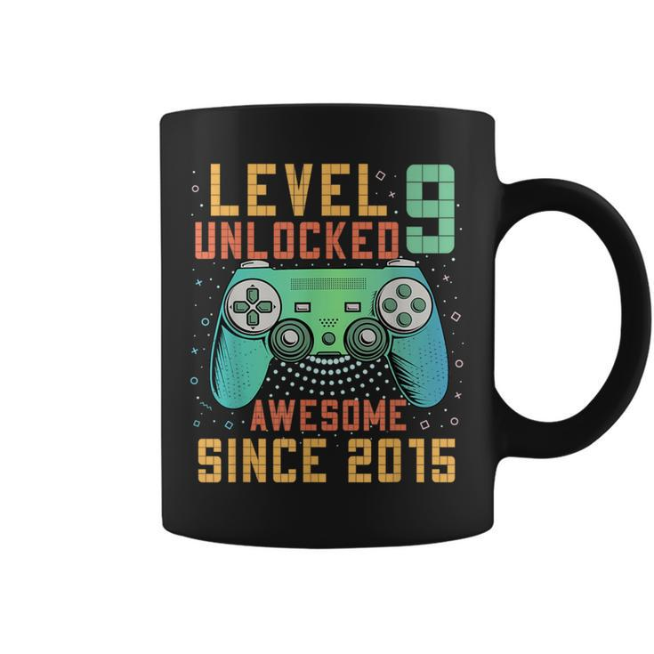 Level 9 Unlocked 9Th Birthday 9 Year Old Gamer Bday Coffee Mug