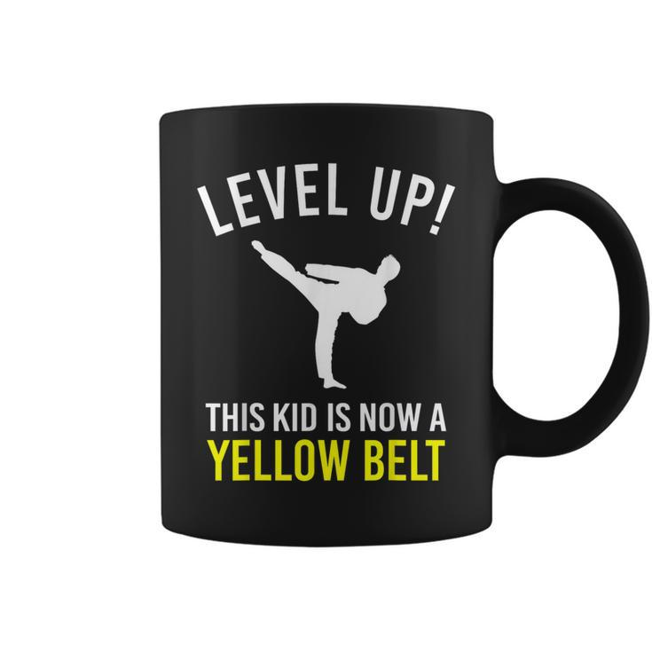 Level Up This Kid Is Now A Yellow Belt Karate Award Coffee Mug