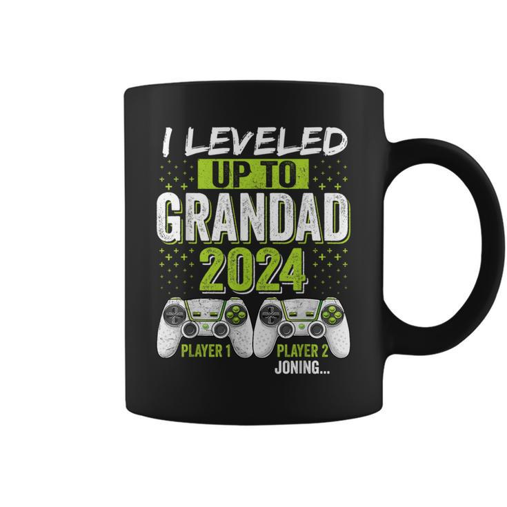 I Leveled Up To Grandad 2024 Soon To Be Grandad Fathers Day Coffee Mug