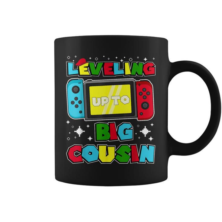 Leveling Up To Big Cousin 2024 Gaming Boys Girls Toddler Coffee Mug
