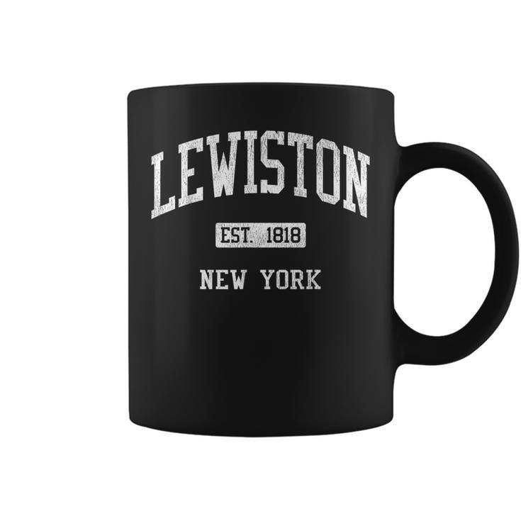 Lewiston New York Ny Js04 Vintage Athletic Sports Coffee Mug