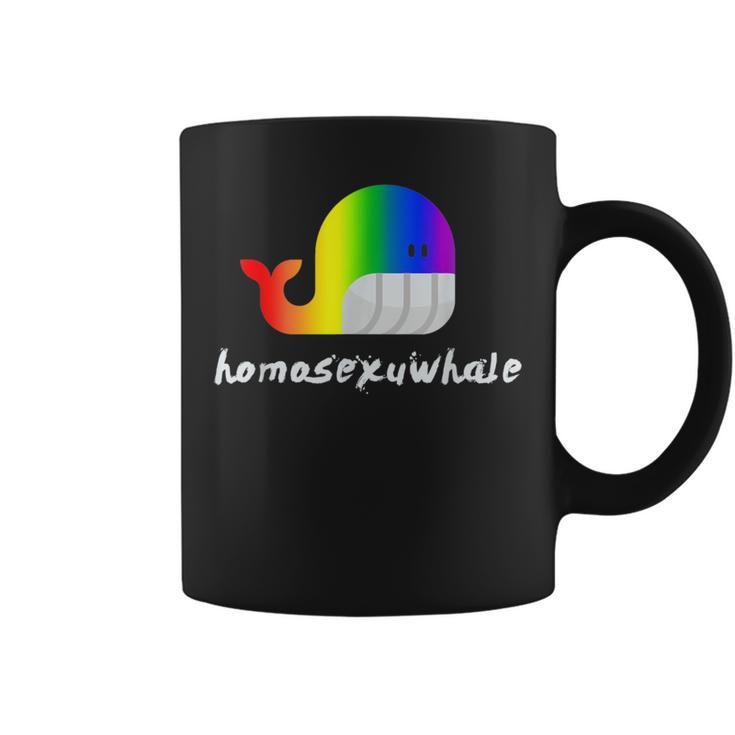 Lgbt Pride Homosexuwhale Lgbtq Gay Lesbian Queer Coffee Mug