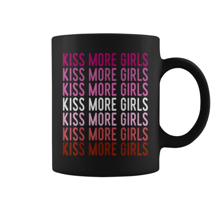 Lgbt Pride Kiss More Girls Gay Lesbian Feminist Rainbow Coffee Mug