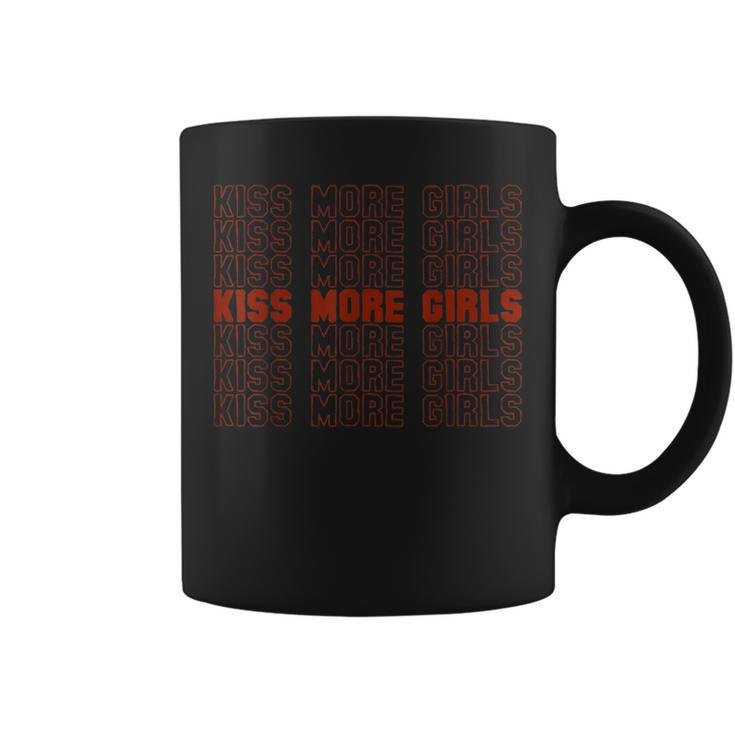 Lgbt Pride Kiss More Girls Lesbian Gay Feminist Rainbow Coffee Mug