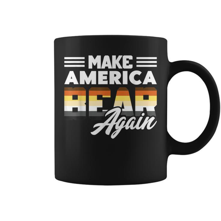 Lgbtq Gay Pride Month Make America Bear Again Gay Bear Coffee Mug