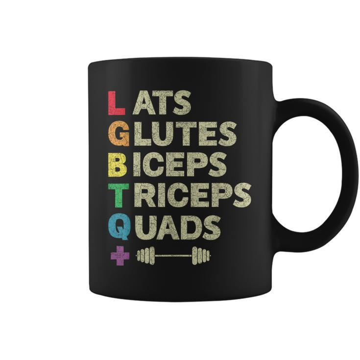 Lgbtq Lats Glutes Biceps Triceps Quads Weightlifting Coffee Mug