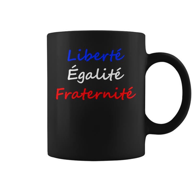 Liberte Egalite Fraternite French Slogan Republic Of France Coffee Mug