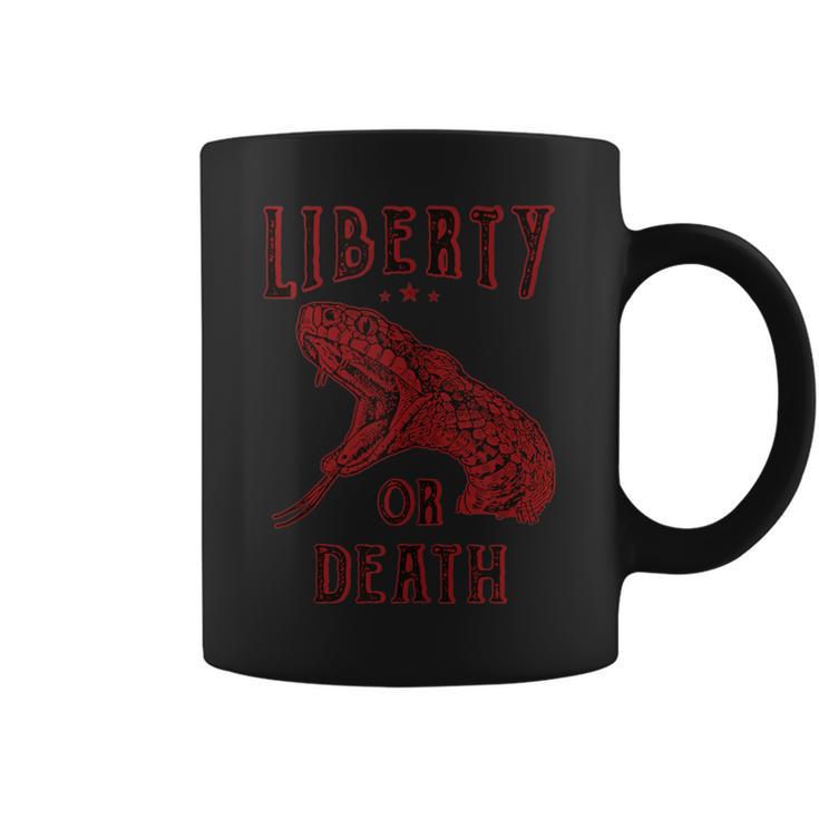 Liberty Or Death Snake Rattlesnake Coffee Mug