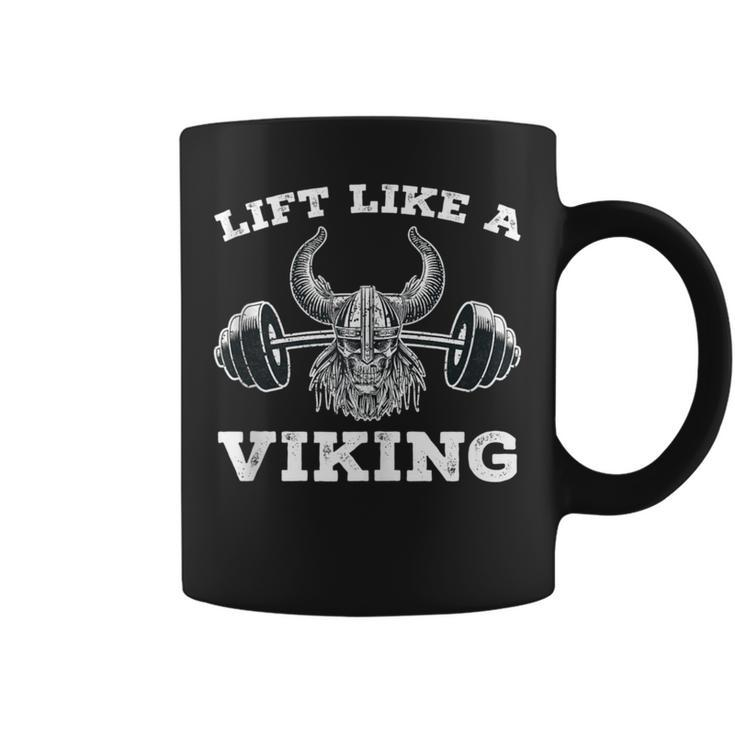 Lift Like A Viking Weight Lifting Gym Workout Fitness Coffee Mug