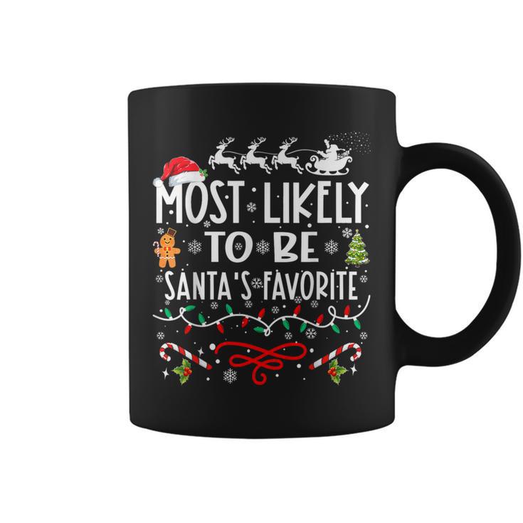 Most Likely To Be Santa's Favorite Family Christmas Coffee Mug