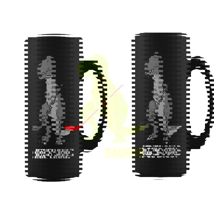 Lindo Dinosaurio Hockey Sobre Hielo Dinosaurio Hockeysaurus Taza de café