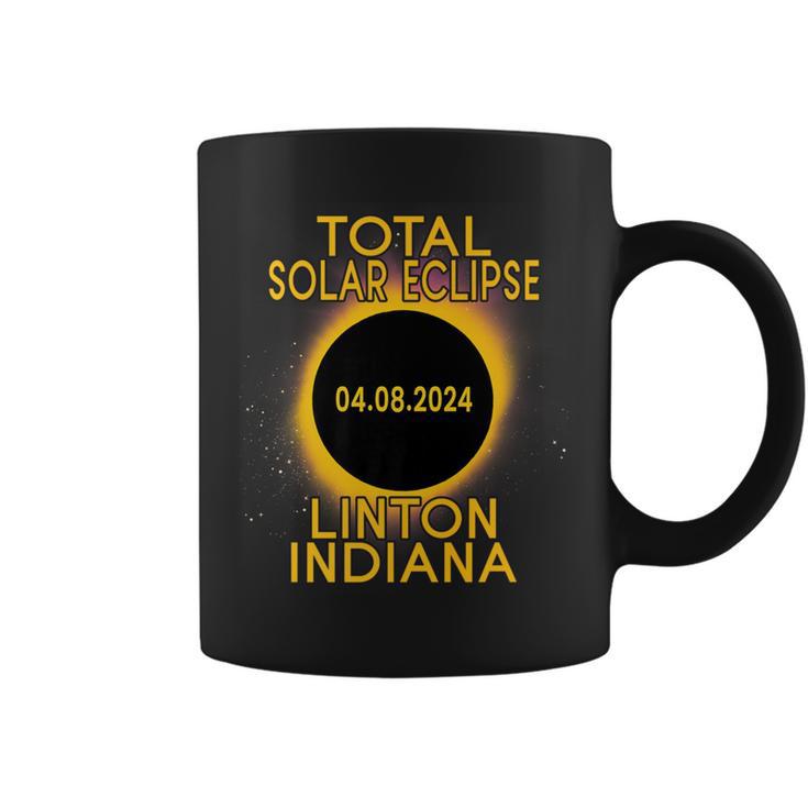 Linton Indiana Total Solar Eclipse 2024 Coffee Mug