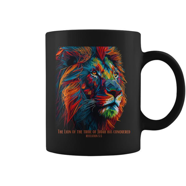 Lion Of Judah Jesus Revelation Bible Verse Christian Coffee Mug