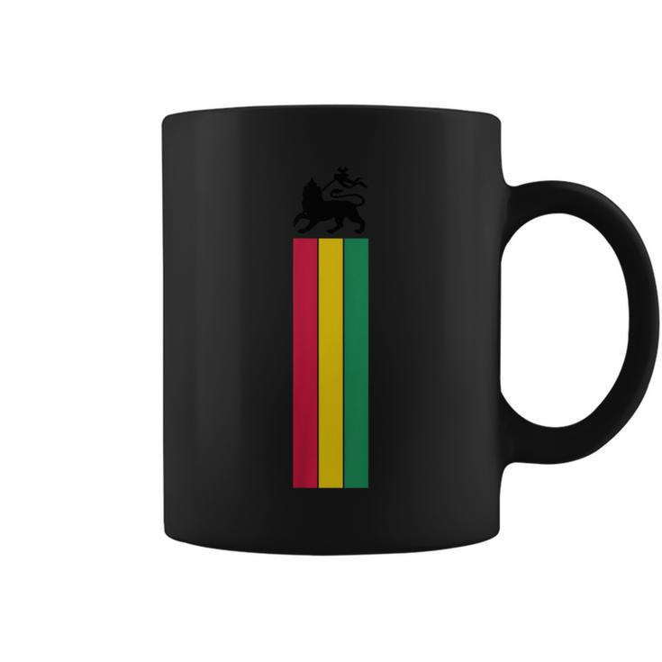 Lion Of Judah Reggae Music Jamaica Ethiopian Flag Vintage Coffee Mug